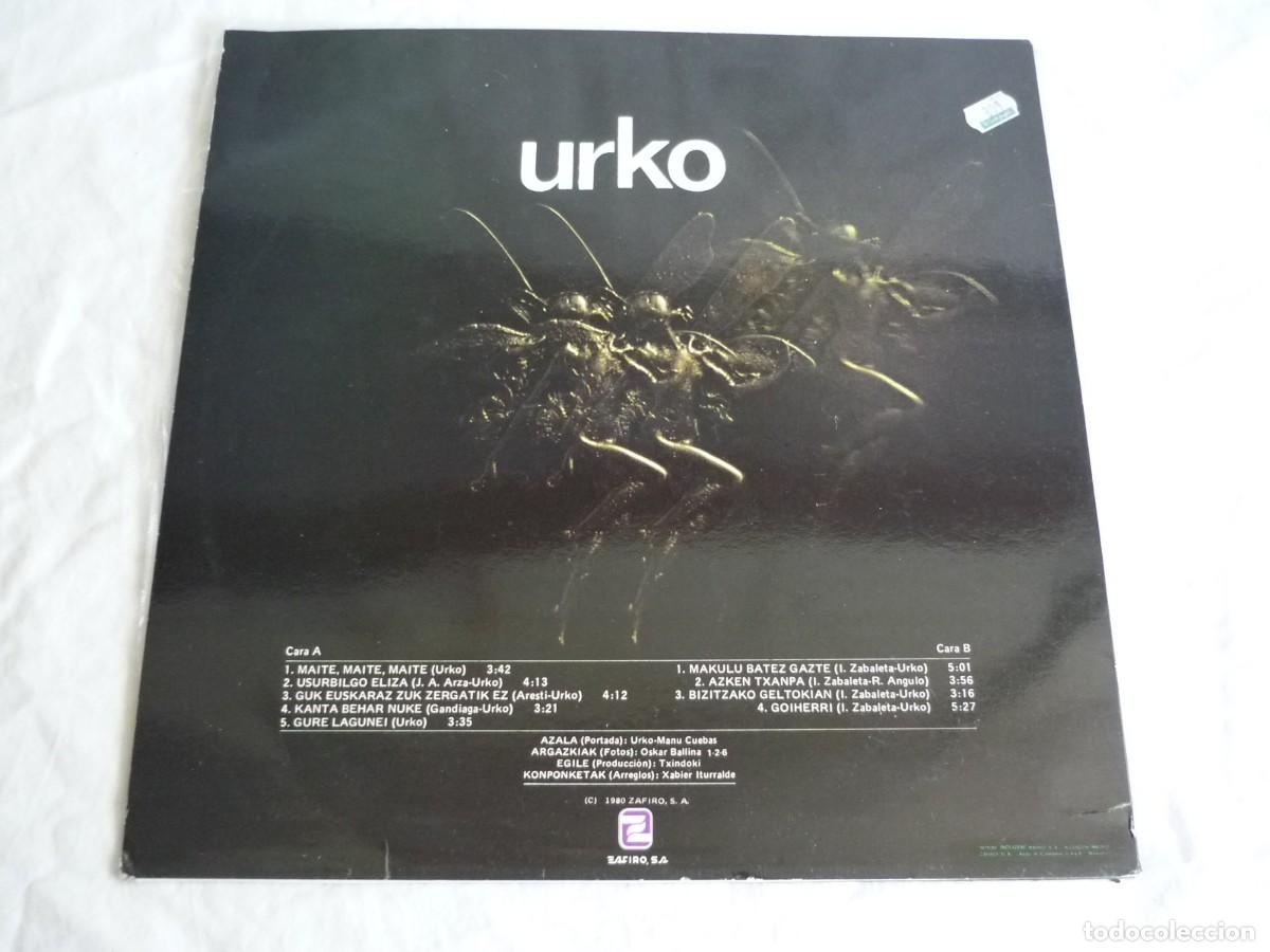 Discos de vinilo: LP vinilo Urko Biltzen 1980 - Foto 2