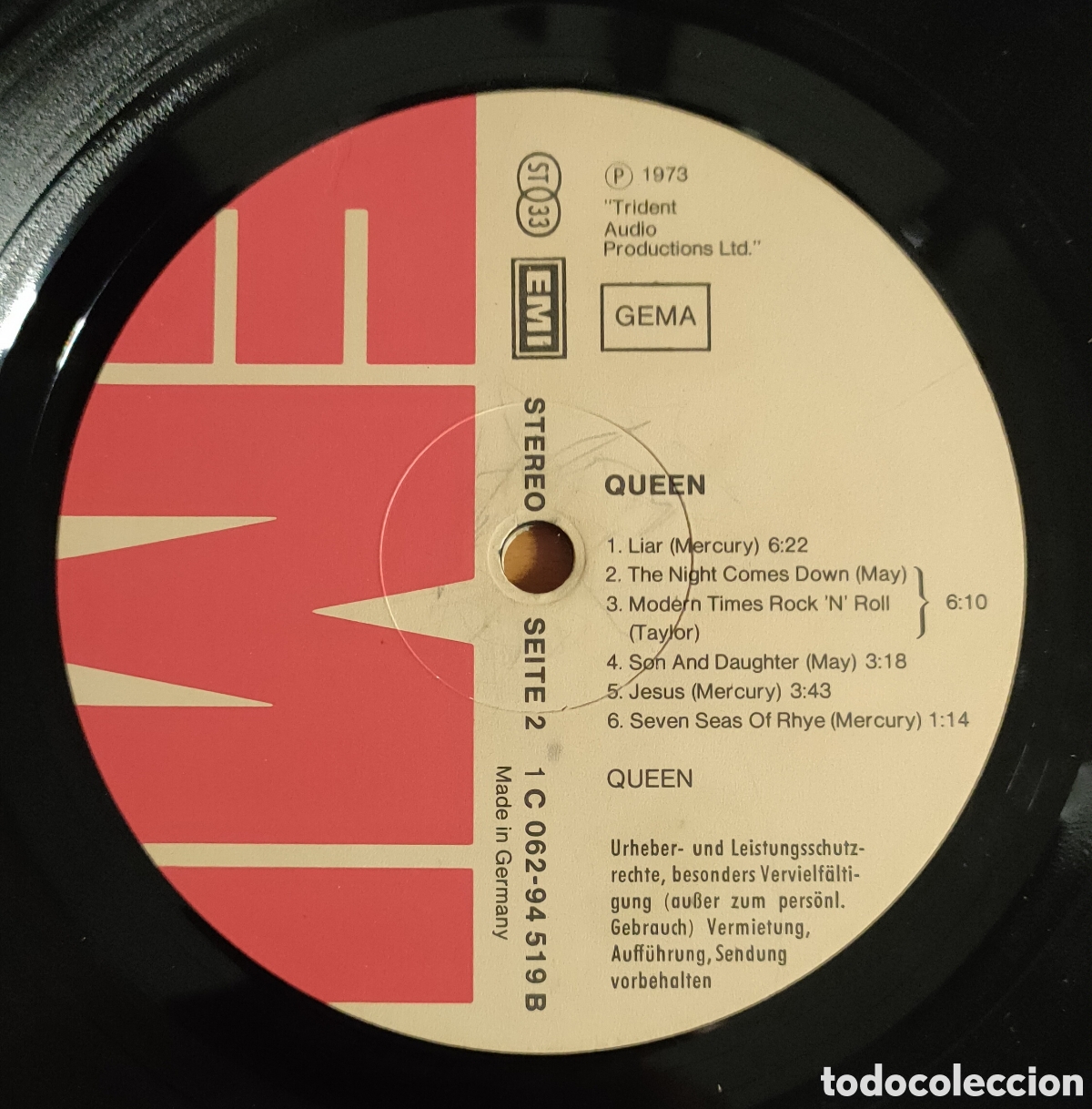 Discos de vinilo: Queen &ndash; Queen .. original 1973 .. Germany LP disco de vinilo - Foto 3