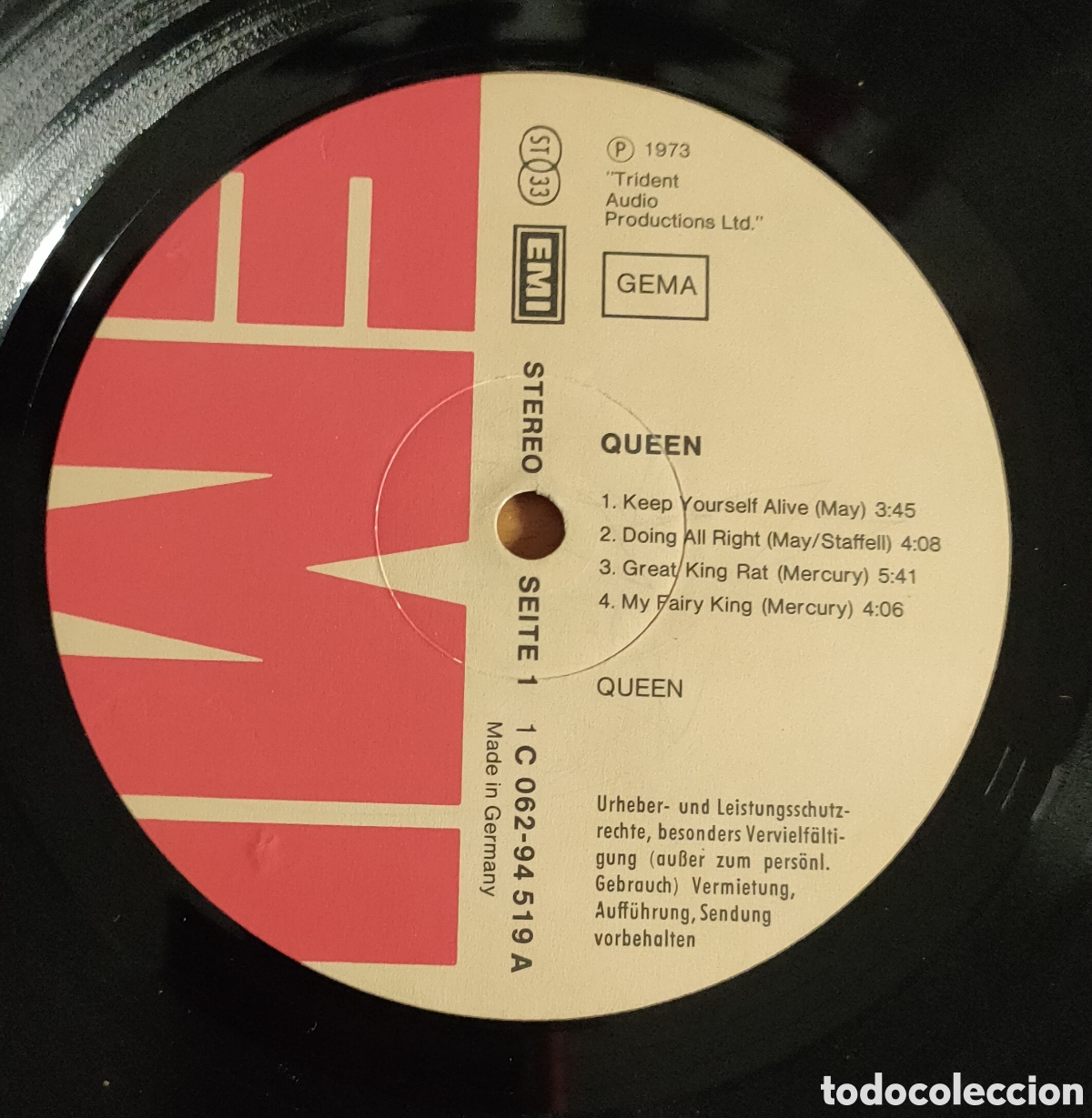 Discos de vinilo: Queen &ndash; Queen .. original 1973 .. Germany LP disco de vinilo - Foto 4