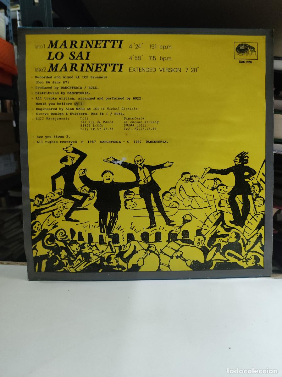 Discos de vinilo: Buzz &ndash; Marinetti / Lo Sai - Foto 2