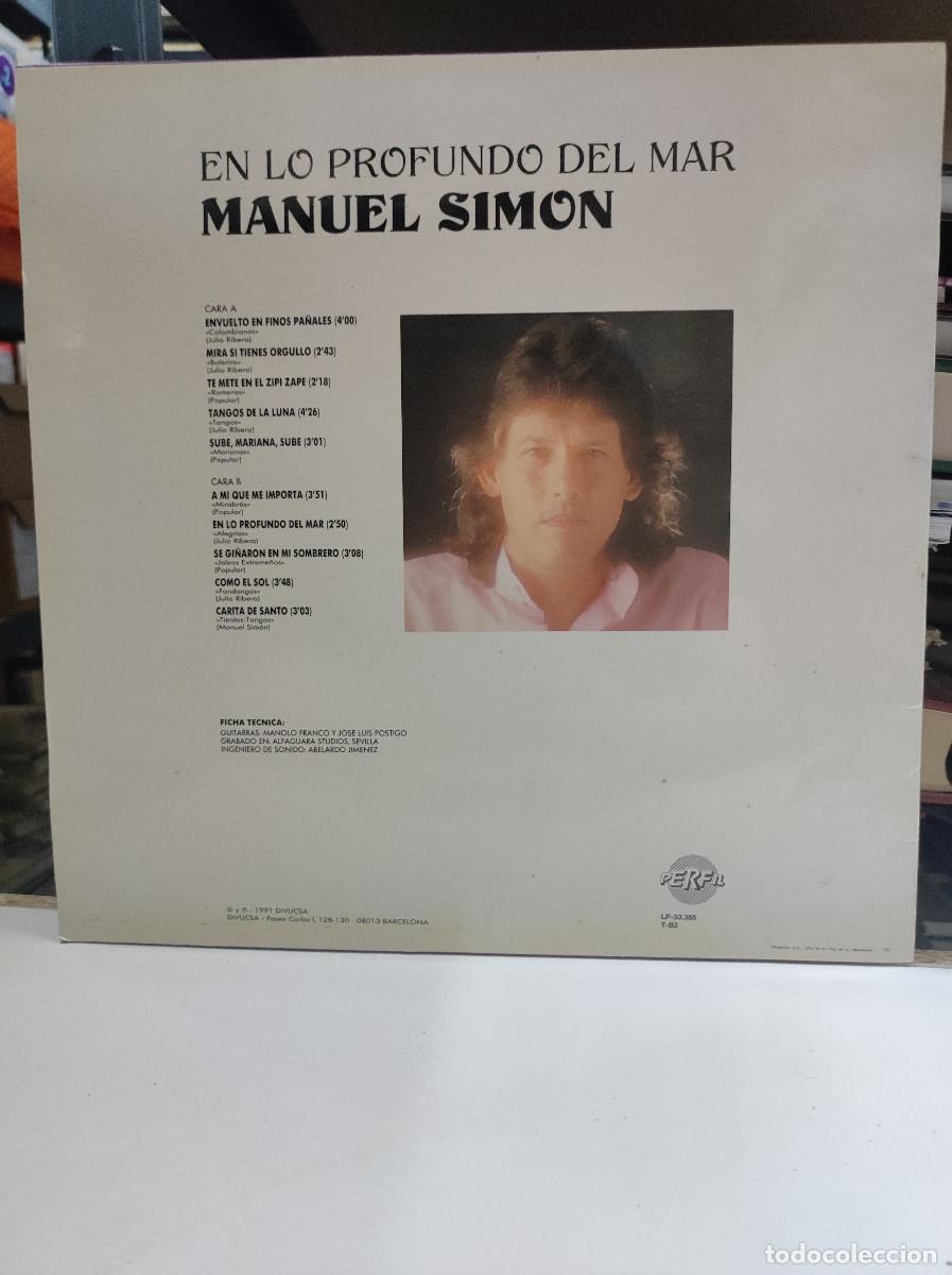 Discos de vinilo: Manuel Sim&oacute;n &ndash; En Lo Profundo Del Mar - Foto 2