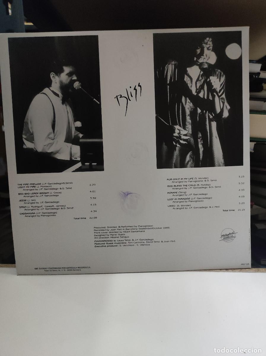 Discos de vinilo: Pianogrosso &ndash; Bliss - Foto 2