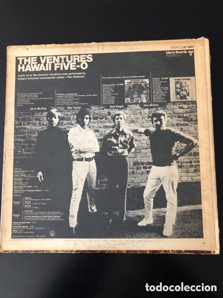 Discos de vinilo: The Ventures Hawaii five-o Lp - Foto 2