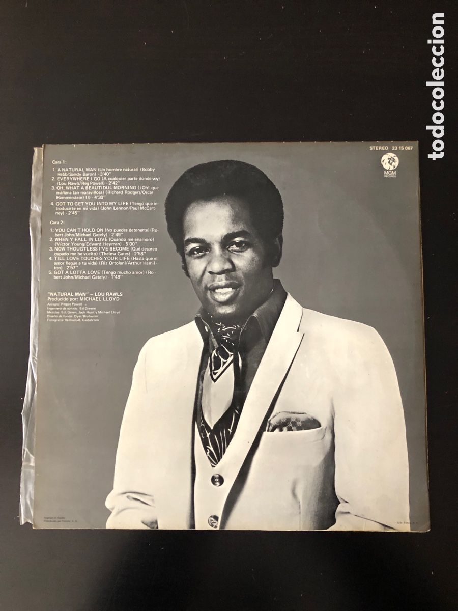 Discos de vinilo: Lou Rawls Natural man lp - Foto 2