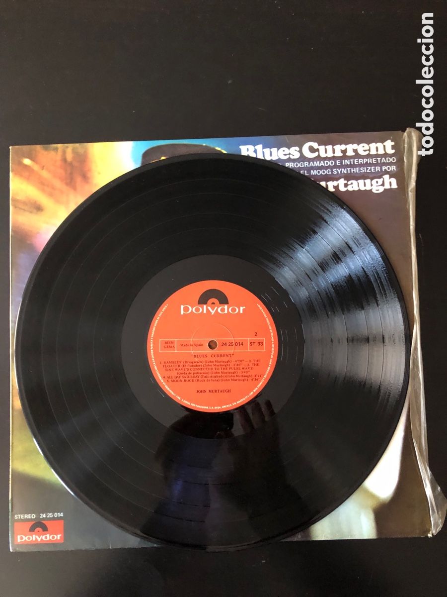 Discos de vinilo: John Murtaugh Blues current compuesto programador e interpretado en el moog synthetizer - Foto 3