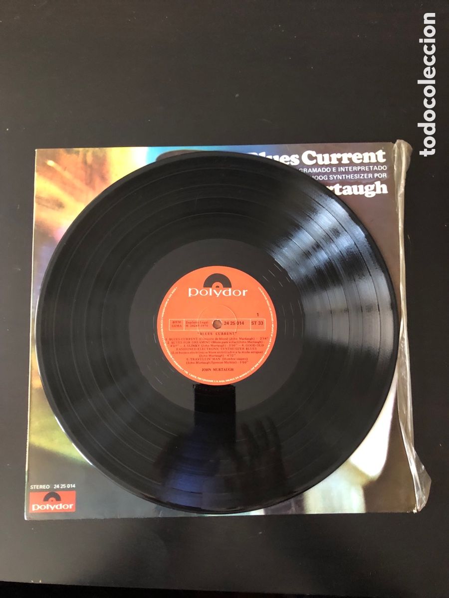 Discos de vinilo: John Murtaugh Blues current compuesto programador e interpretado en el moog synthetizer - Foto 4