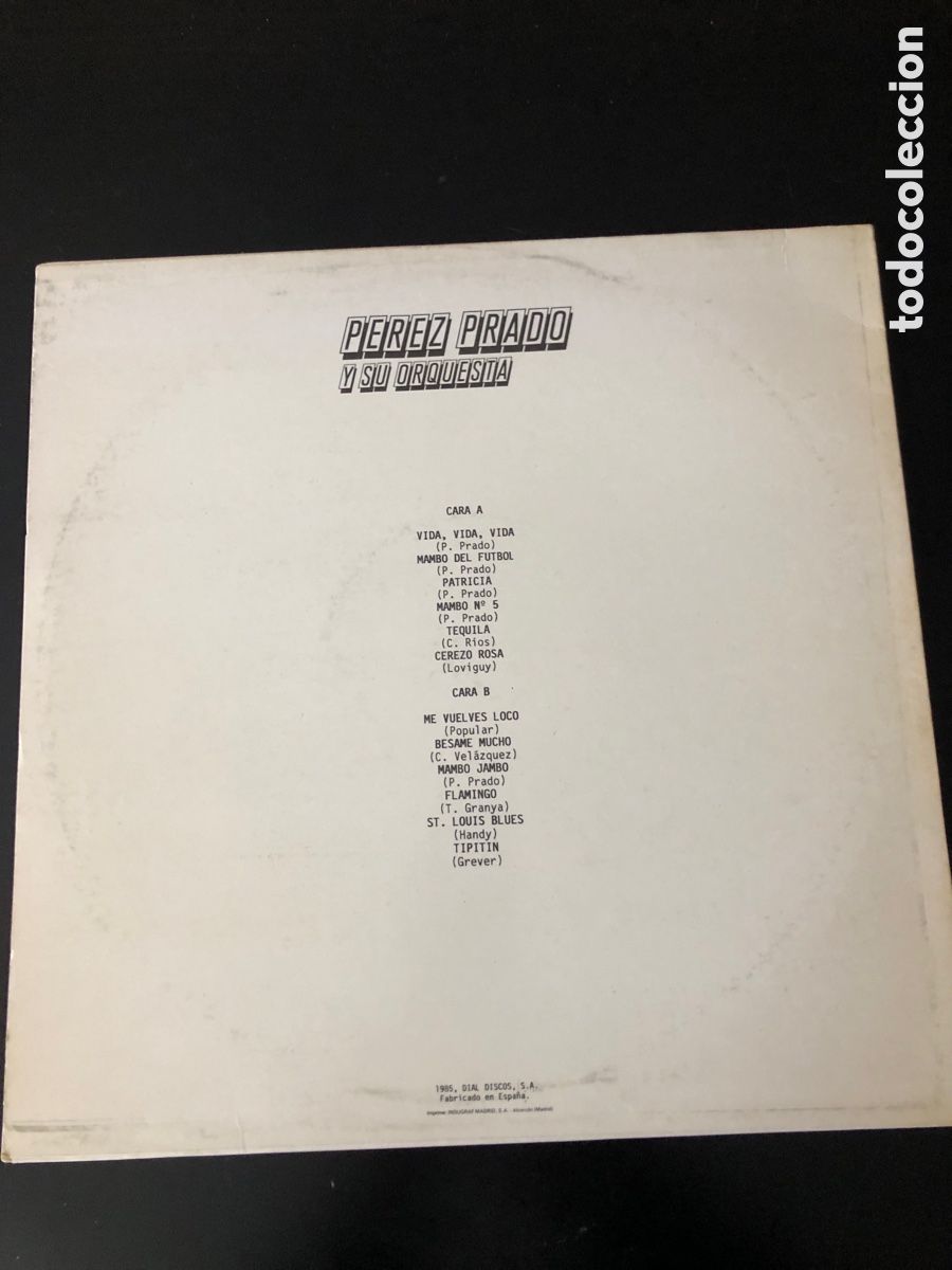 Discos de vinilo: Perez Prado y su orquesta. El rey del mambo Lp - Foto 2