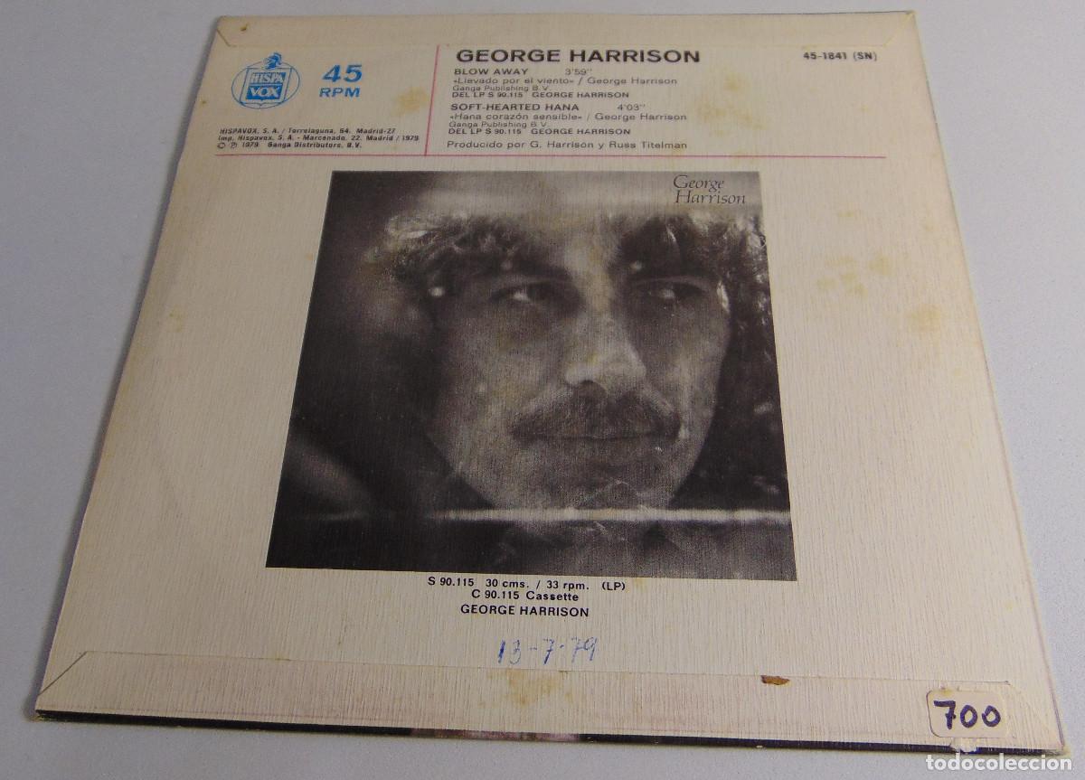 Discos de vinilo: George Harrison &lrm;&ndash; Blow Away - SINGLE 1979 - Foto 2