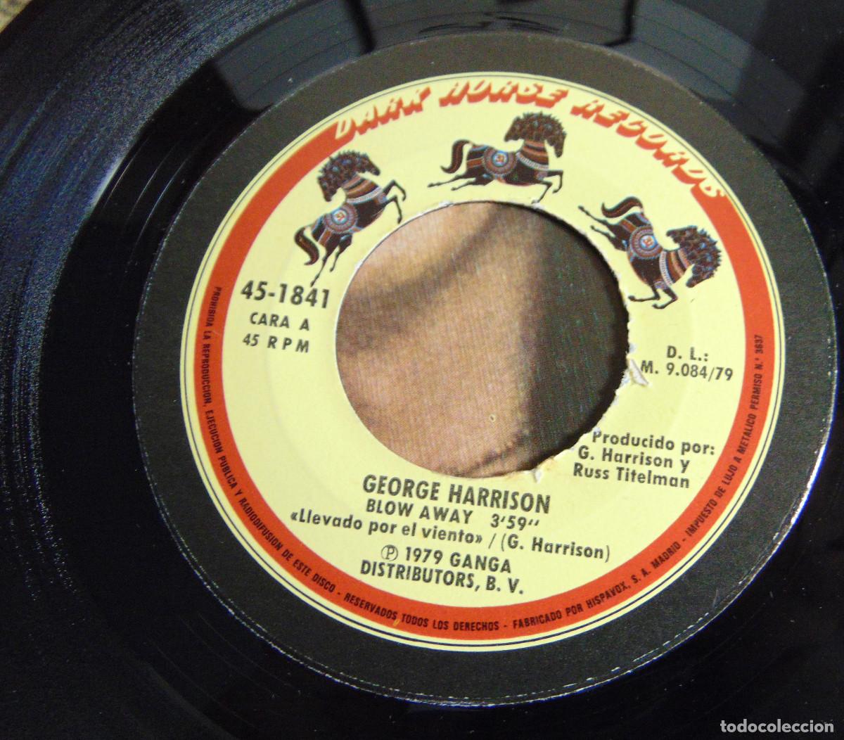 Discos de vinilo: George Harrison &lrm;&ndash; Blow Away - SINGLE 1979 - Foto 4