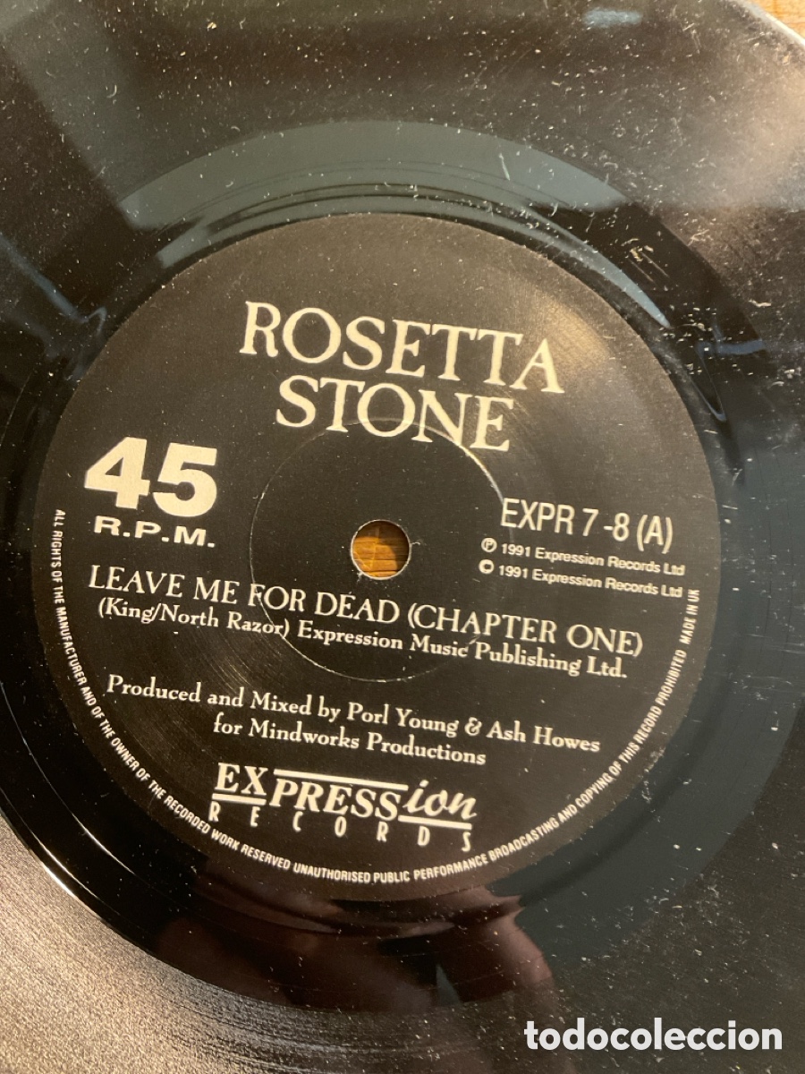 Discos de vinilo: Rosetta Stone-Leave me for dead - Foto 3