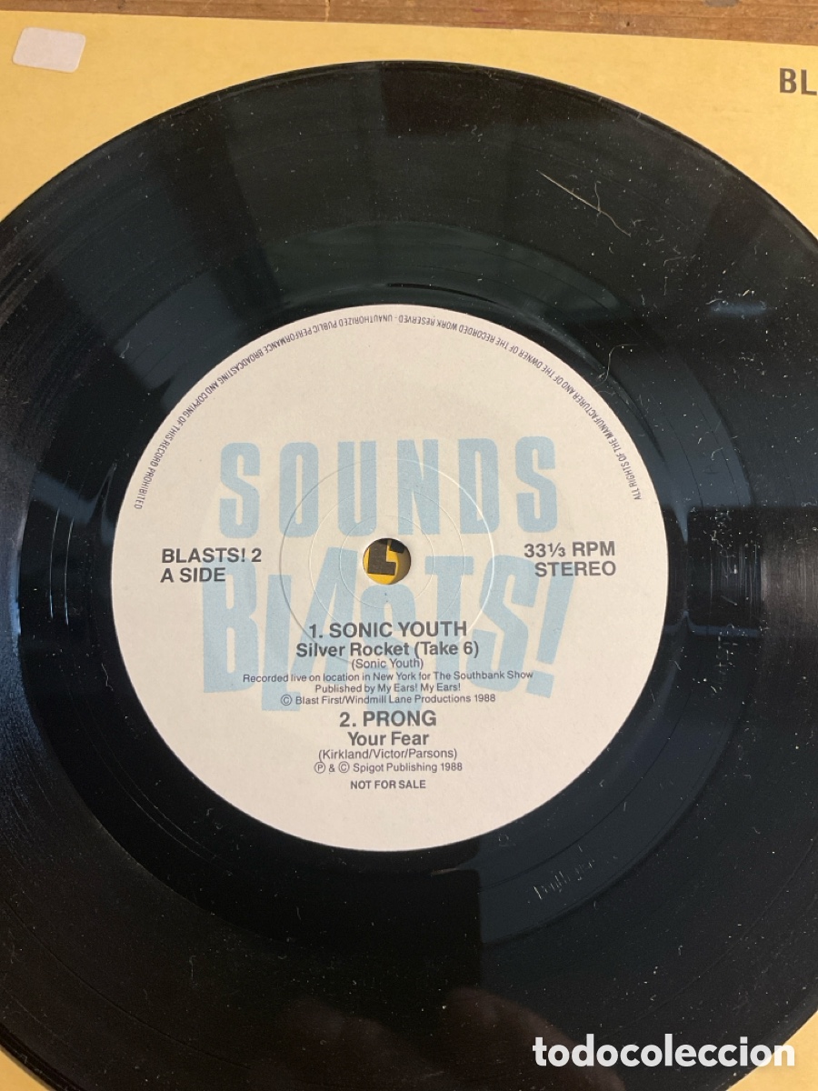 Discos de vinilo: Sounds Blasts EP2 con Sonic Youth - Foto 3