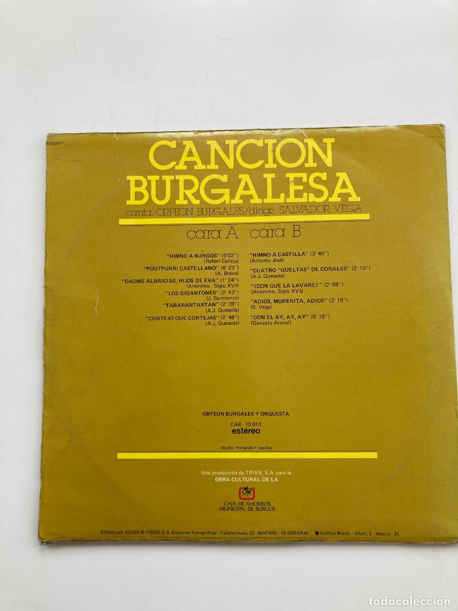 Discos de vinilo: CANCI&Oacute;N BURGALESA LP - Foto 2