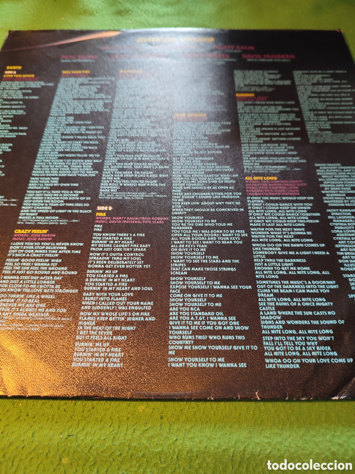 Discos de vinilo: Jefferson Starship - Earth - Foto 3