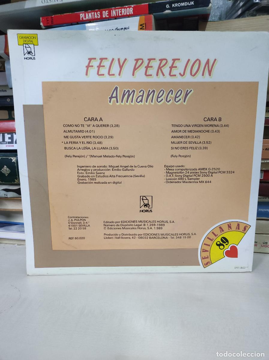 Discos de vinilo: Fely Perej&oacute;n &ndash; Amanecer - Foto 2