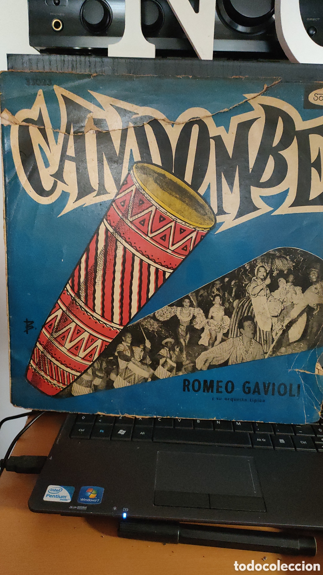 Vinyl records: Romeo Gavioli Y Su Orquesta Tipica &ndash; Candombe ..a&ntilde;o 1956 Uruguay original LP disco de vinilo