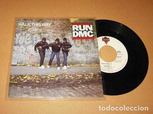 Discos de vinilo: AEROSMITH / RUN DMC - WALK THIS WAY - SINGLE - 1986 - NUEVO - Foto 1