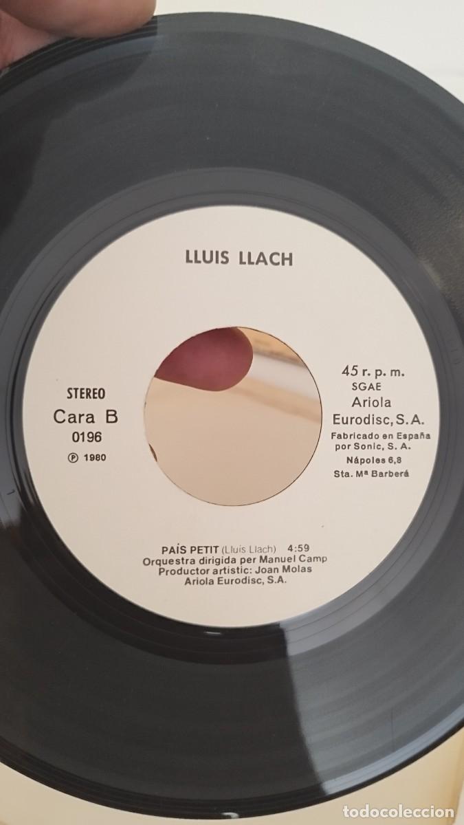 Discos de vinilo: Llu&iacute;s Llach, Pa&iacute;s petit.Vinilo 7&rdquo; - Foto 5