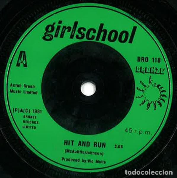 Discos de vinilo: Girlschool &ndash; Hit & Run - Foto 3