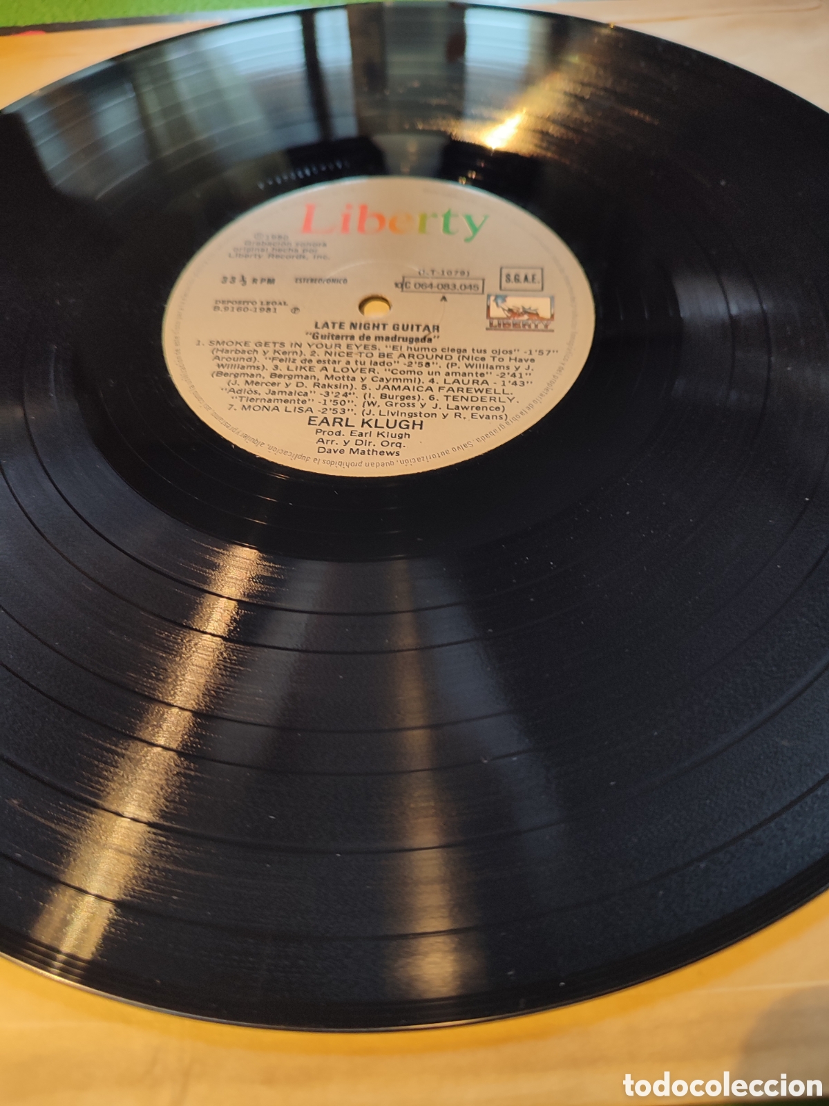 Discos de vinilo: Earl Klugh - Late night guitar - Foto 3