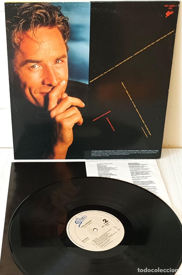 Discos de vinilo: DON JOHNSON - LET IT ROLL EPIC - 1989 - Foto 2