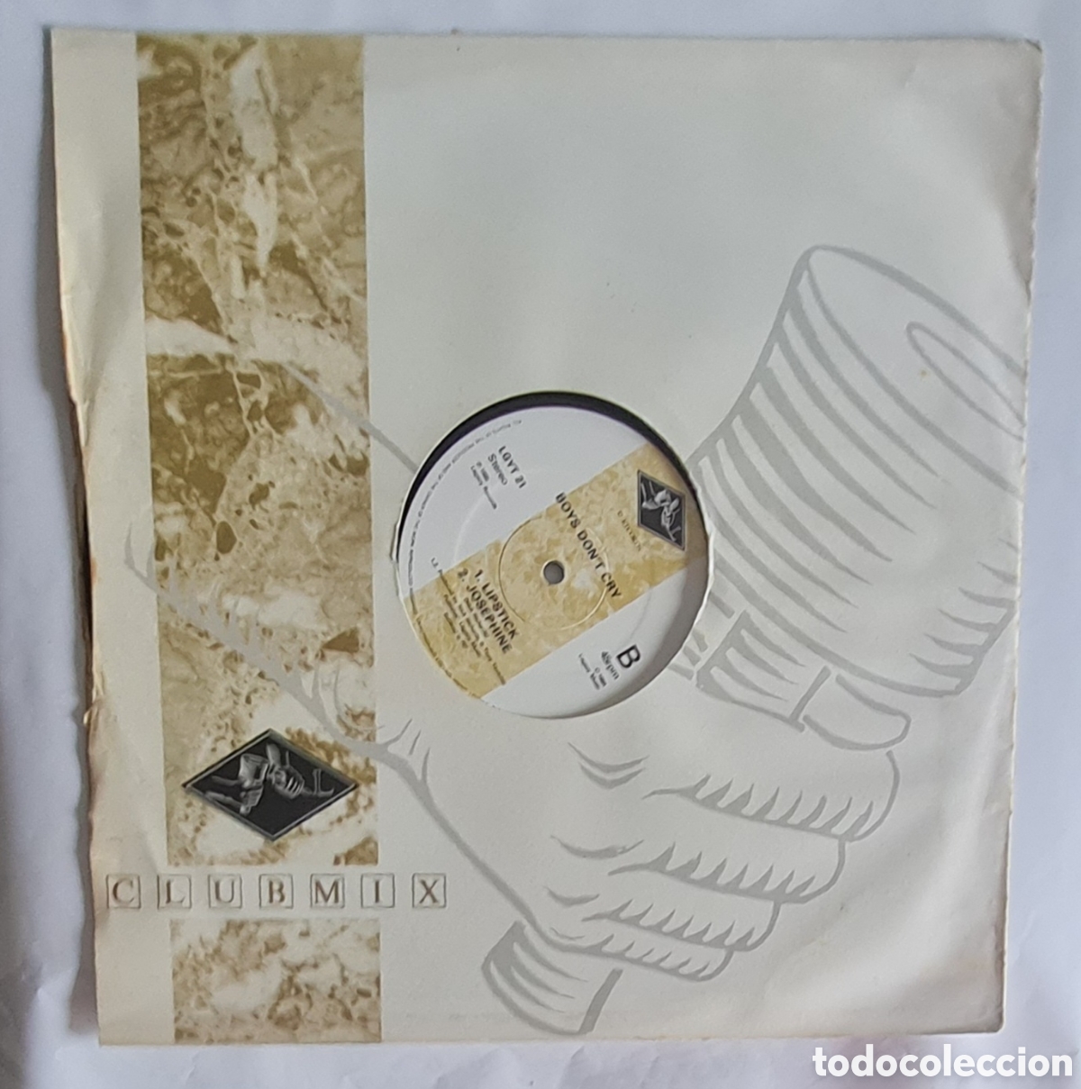 Discos de vinilo: MAXI - BOYS DONT CRY - LIPSTICK - 1985 INGLATERRA - Foto 2