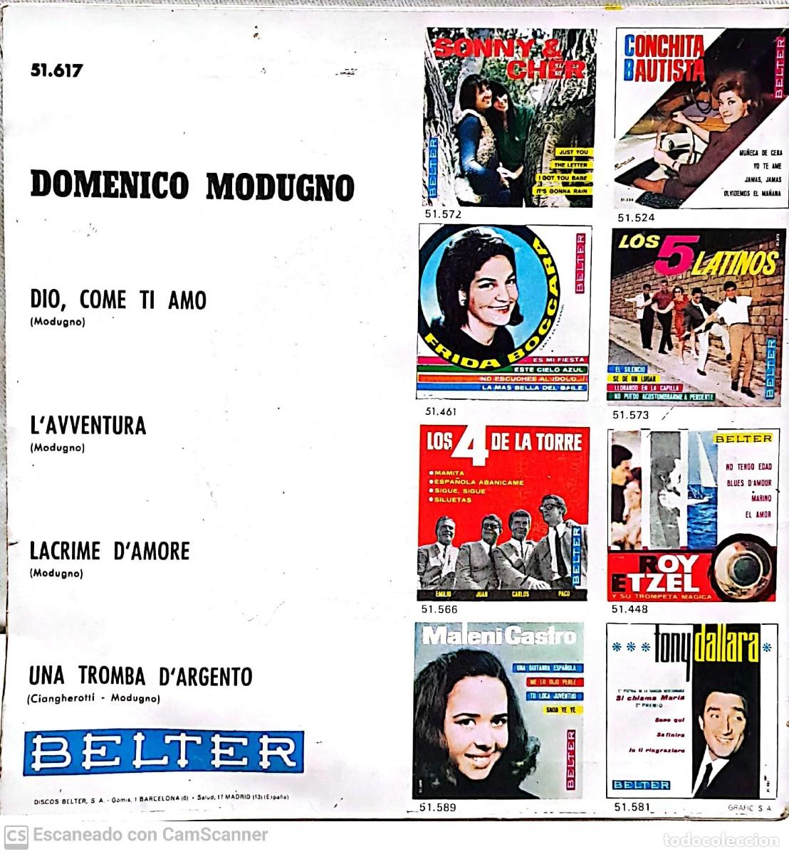 Discos de vinilo: Domenico Modugno &lrm;&ndash; Dio, Come Ti Amo - Foto 2