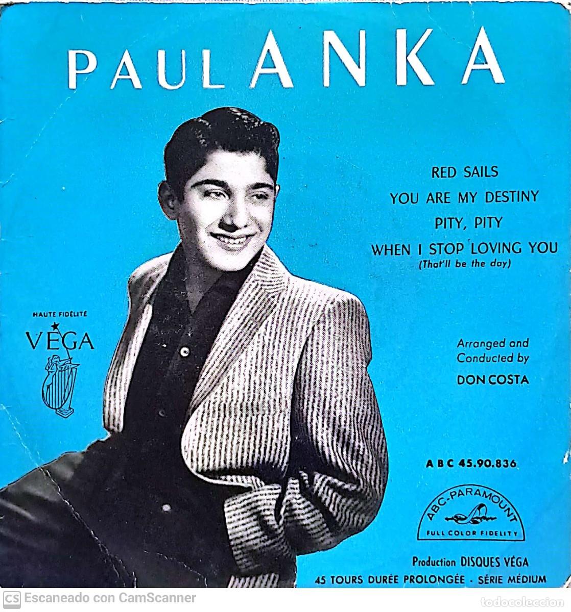 Discos de vinilo: Paul Anka &lrm;&ndash; Red Sails - Foto 1