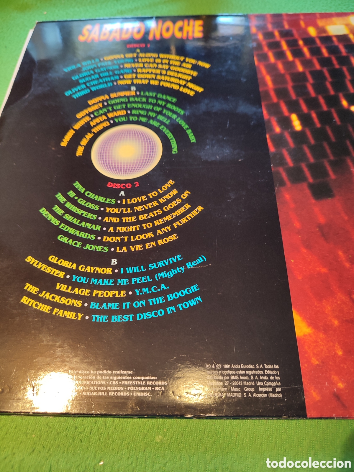 Discos de vinilo: S&aacute;bado Noche - Varios Ariola 2lps - Foto 3
