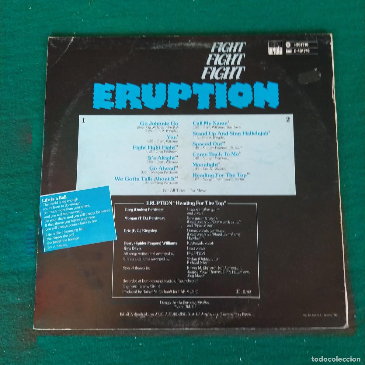 Discos de vinilo: Eruption &ndash; Fight Fight Fight - Foto 2