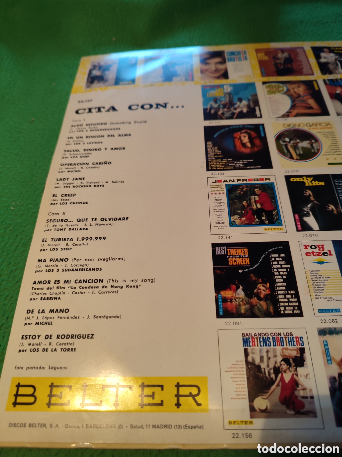 Discos de vinilo: Cita con ....- Varios Belter Vinilo Lp - Foto 2