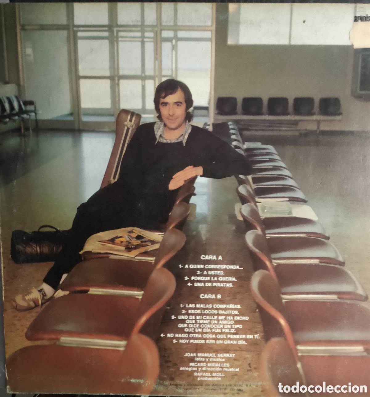 Discos de vinilo: Serrat &ndash; En Tr&aacute;nsito ..1981 Spain original LP disco de vinilo - Foto 2