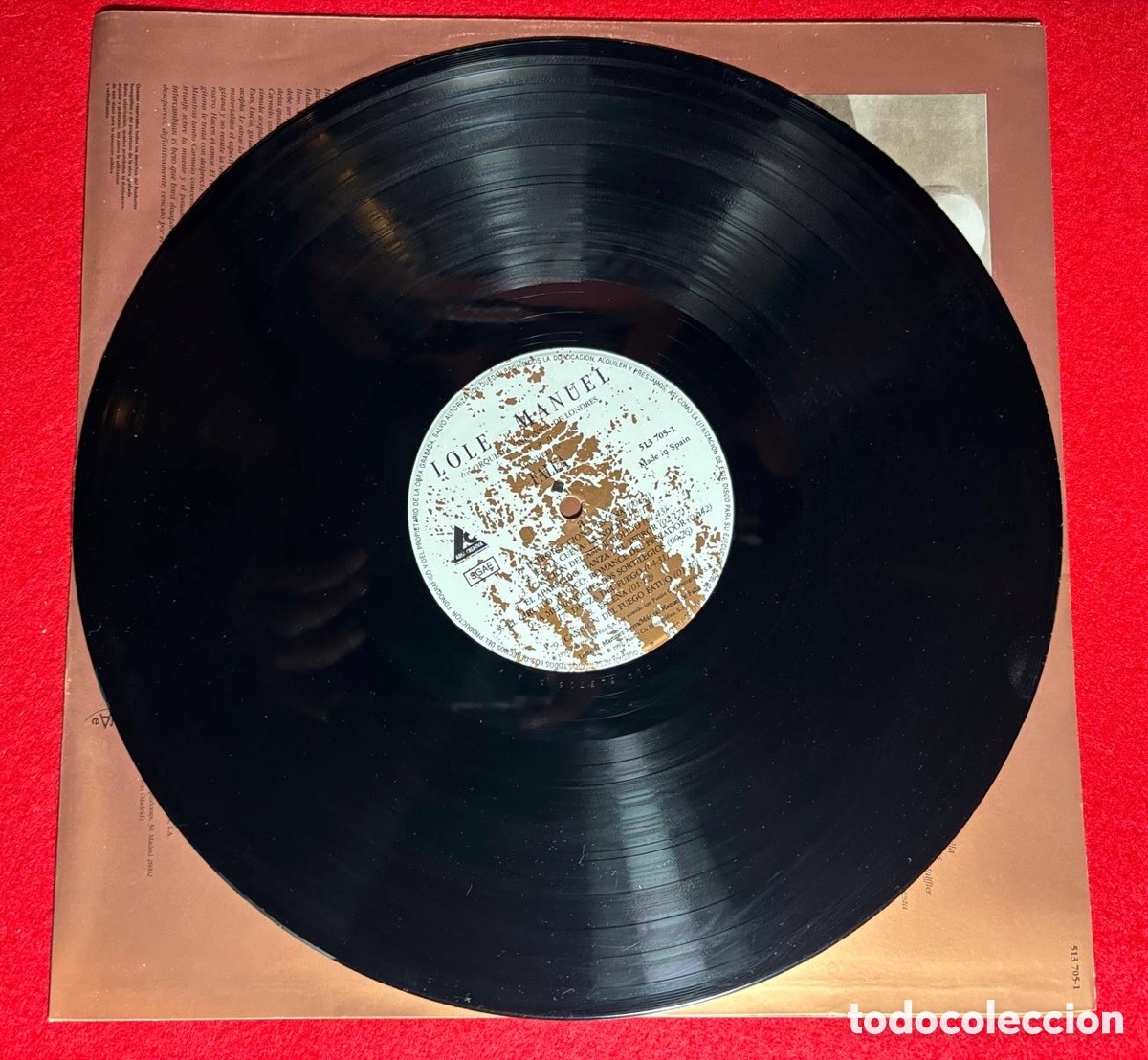 Discos de vinilo: LOLE Y MANUEL LP &ldquo;CANTAN A MANUEL DE FALLA &ldquo;.1992 Espa&ntilde;a - Foto 3