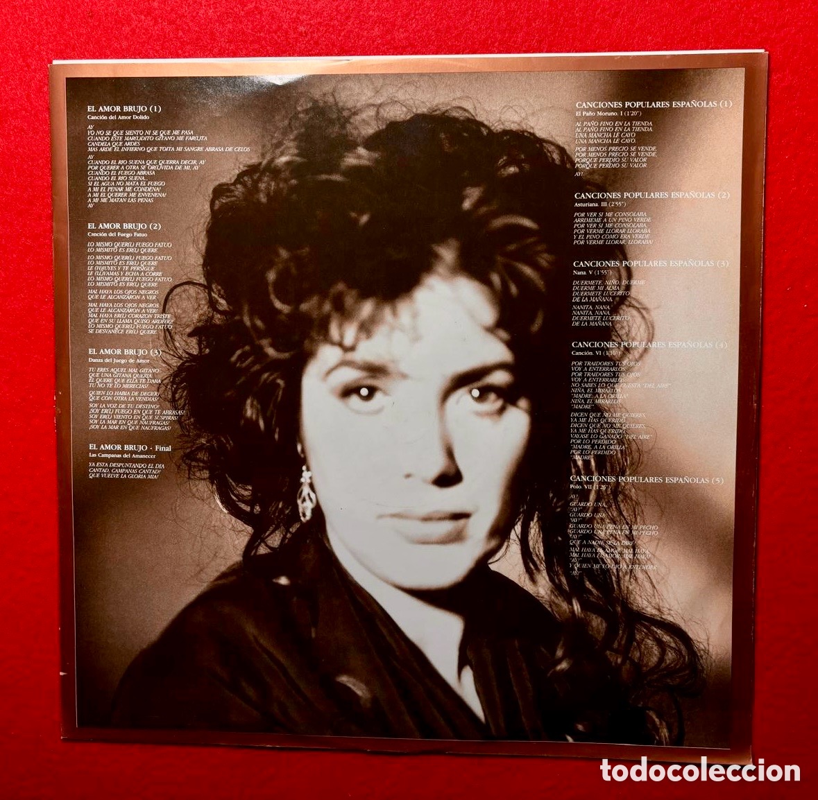 Discos de vinilo: LOLE Y MANUEL LP &ldquo;CANTAN A MANUEL DE FALLA &ldquo;.1992 Espa&ntilde;a - Foto 6