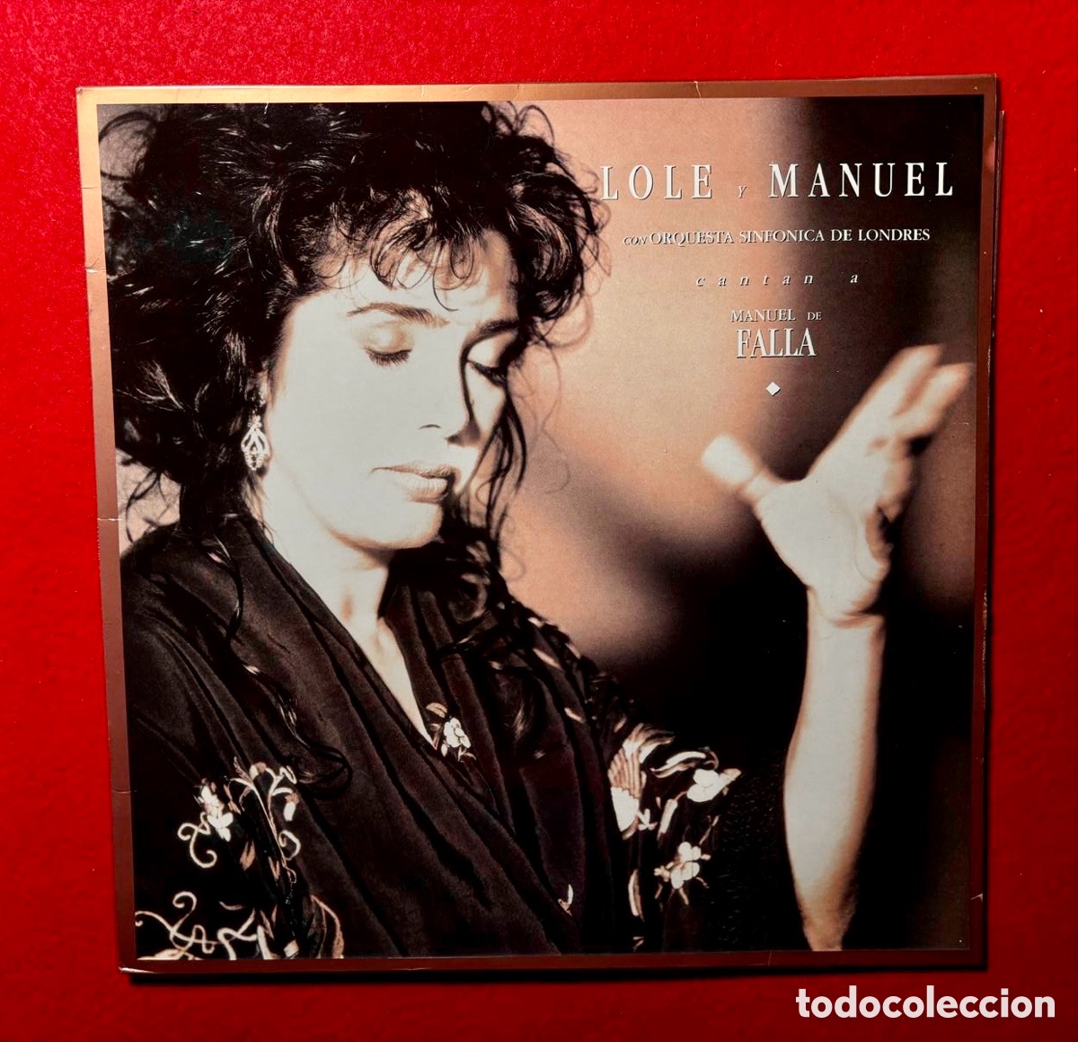 Discos de vinilo: LOLE Y MANUEL LP &ldquo;CANTAN A MANUEL DE FALLA &ldquo;.1992 Espa&ntilde;a - Foto 1