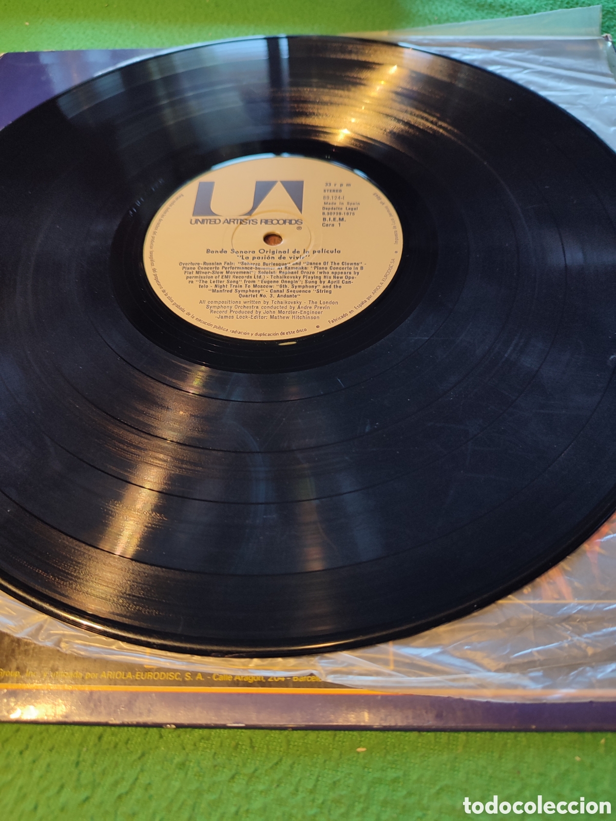 Discos de vinilo: Andre Previn - BSO La pasi&oacute;n de vivir - Foto 3