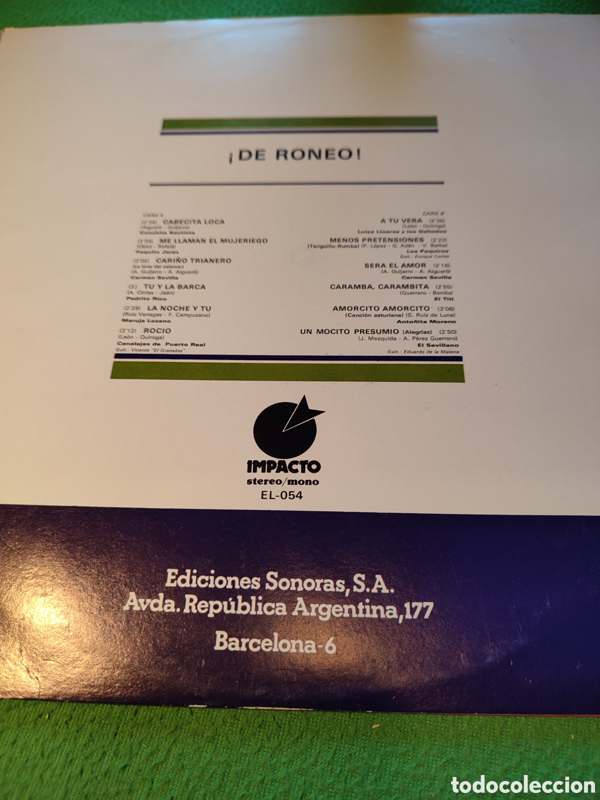 Discos de vinilo: ! De Roneo - Varios Impacto - Foto 2