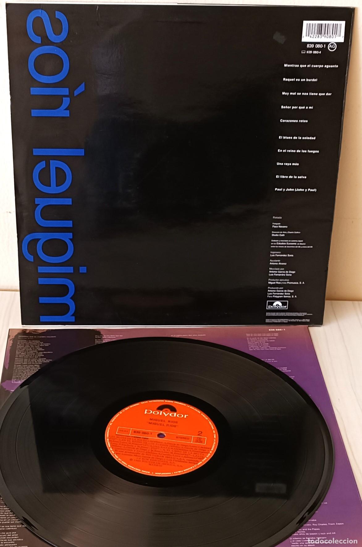 Discos de vinilo: MIGUEL RIOS - POLYDOR - 1989 - Foto 2