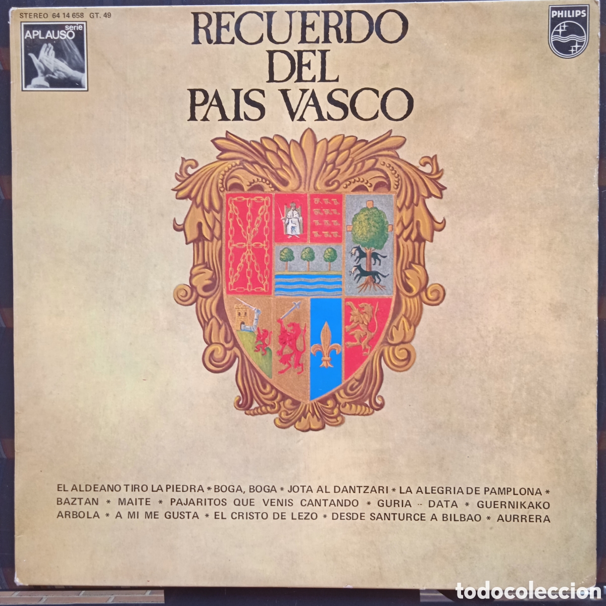 Discos de vinilo: LP Recuerdo Pa&iacute;s Vasco - Foto 1