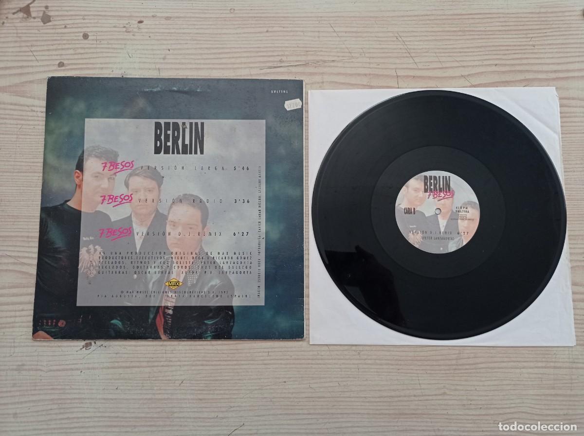 Discos de vinilo: Berlin - Siete Besos - Maxi Single - Foto 2