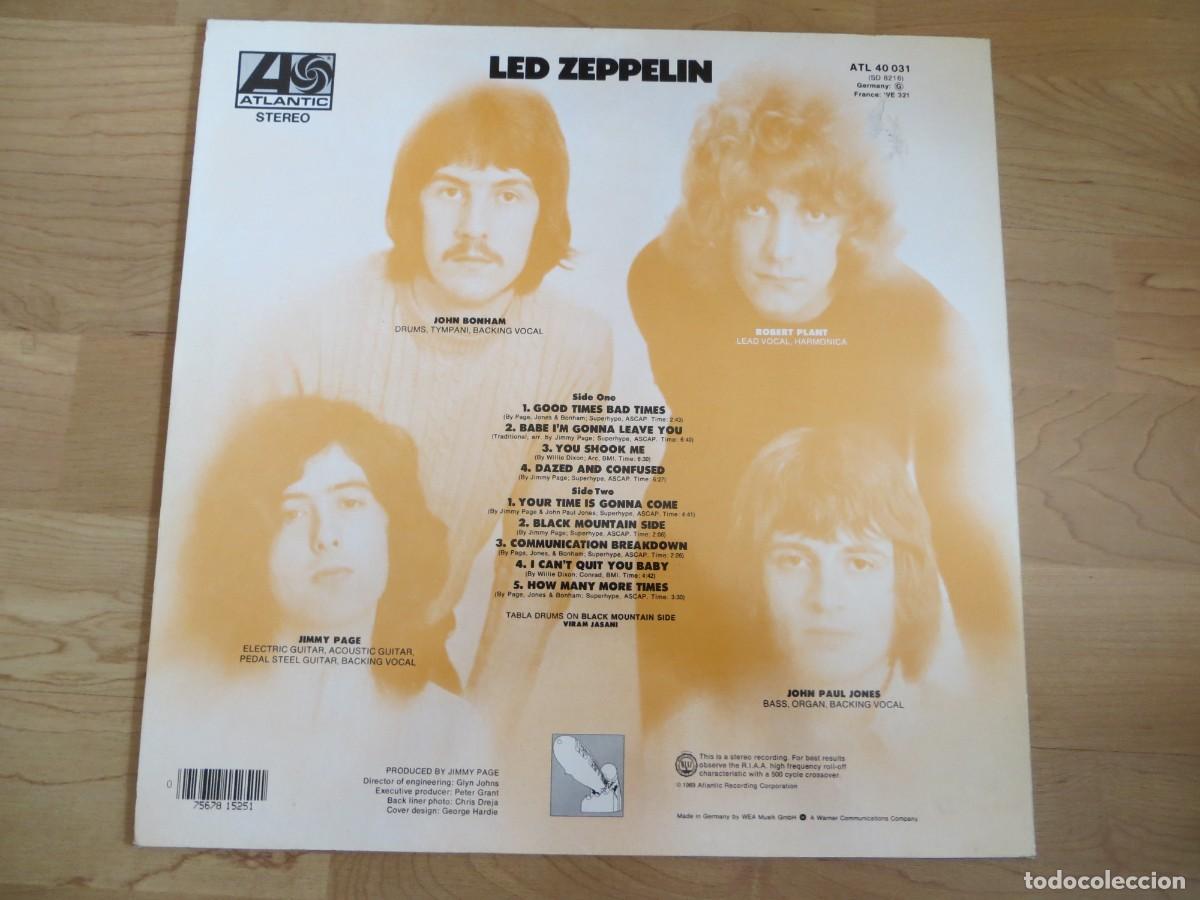 Discos de vinilo: Led Zeppelin &lrm;&ndash; Led Zeppelin (L.P.) GERMANY- IMPECABLE !!!!!!!!!!!!!!!!!! - Foto 2