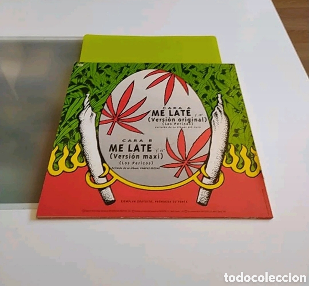 Discos de vinilo: Maxi Single Los Pericos. Me Late - Foto 2
