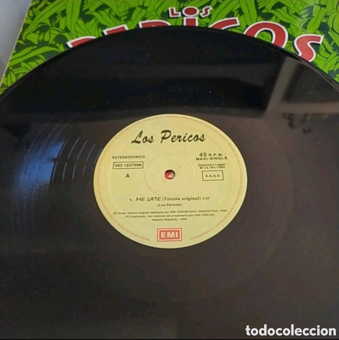 Discos de vinilo: Maxi Single Los Pericos. Me Late - Foto 3