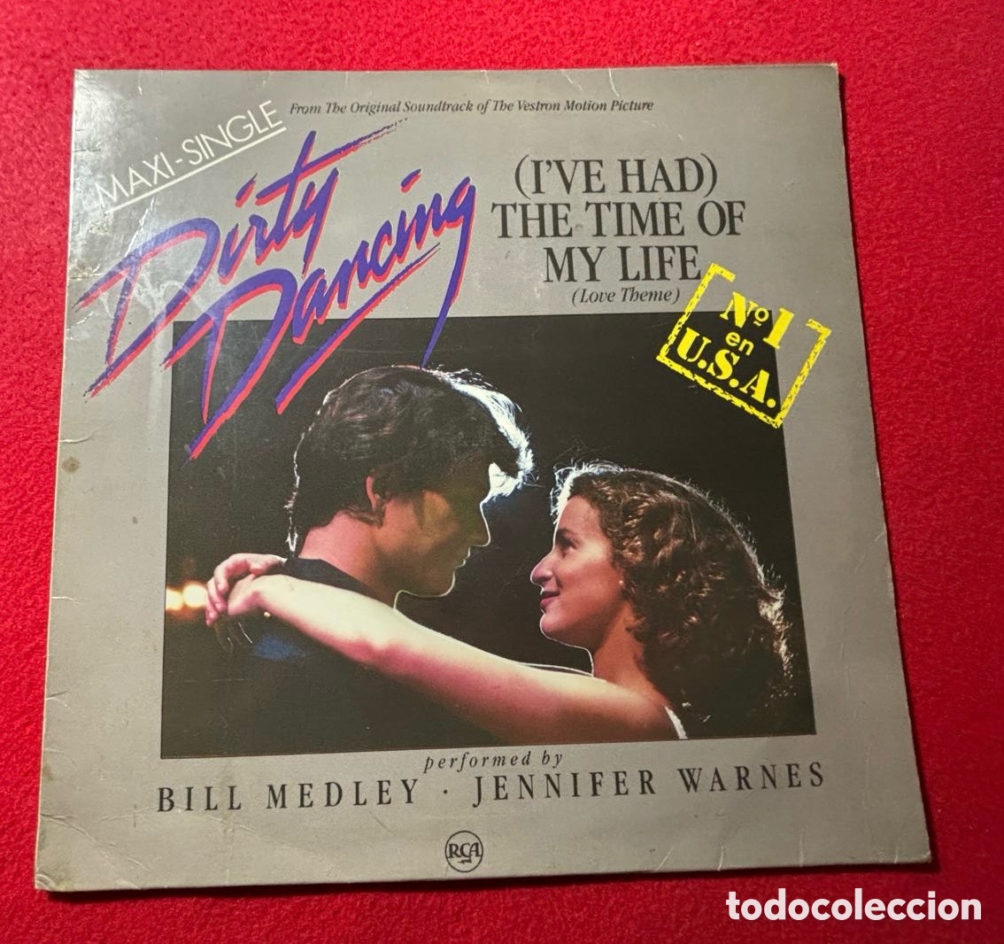 Discos de vinilo: DIRTY DANCING MAXI SINGLE ESPA&Ntilde;A 1987- - Foto 1