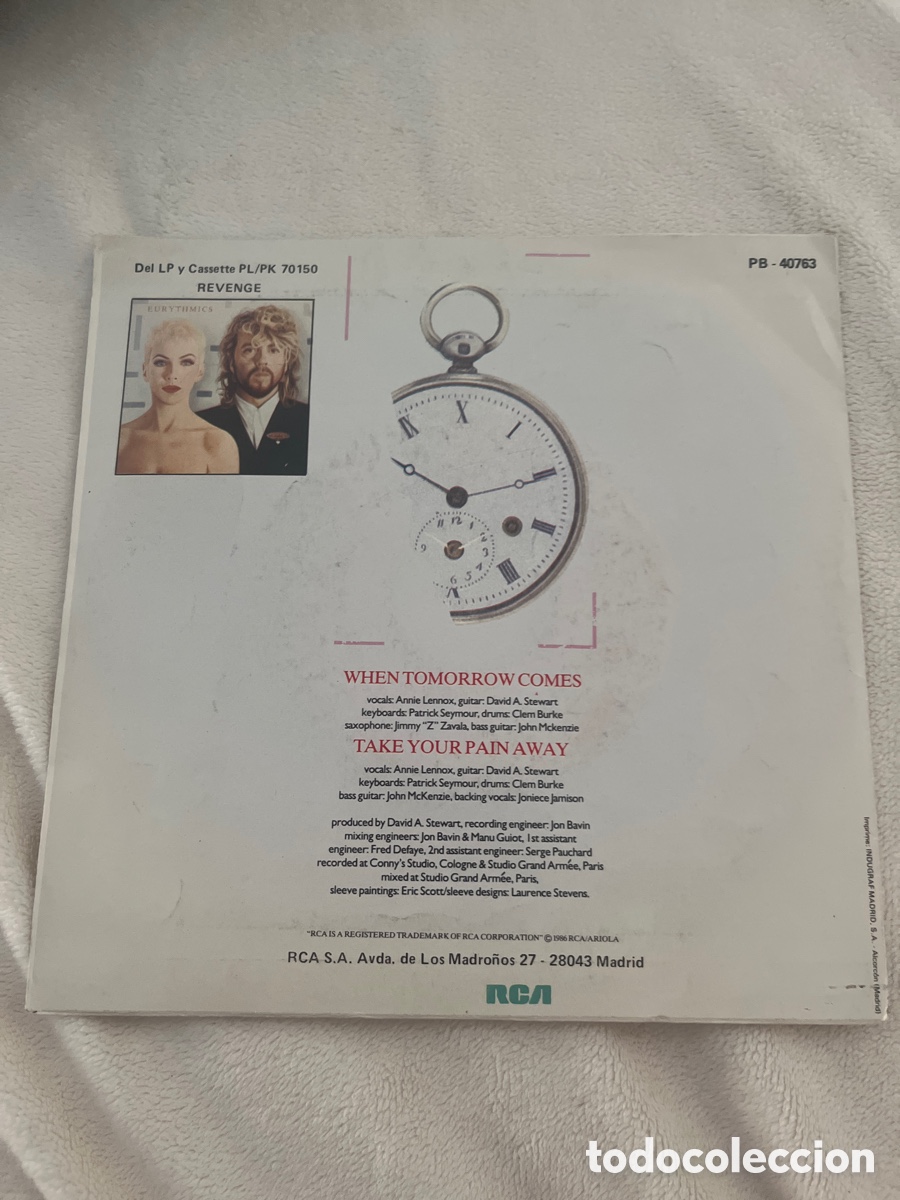 Discos de vinilo: Eurythmics vinilo single - Foto 3
