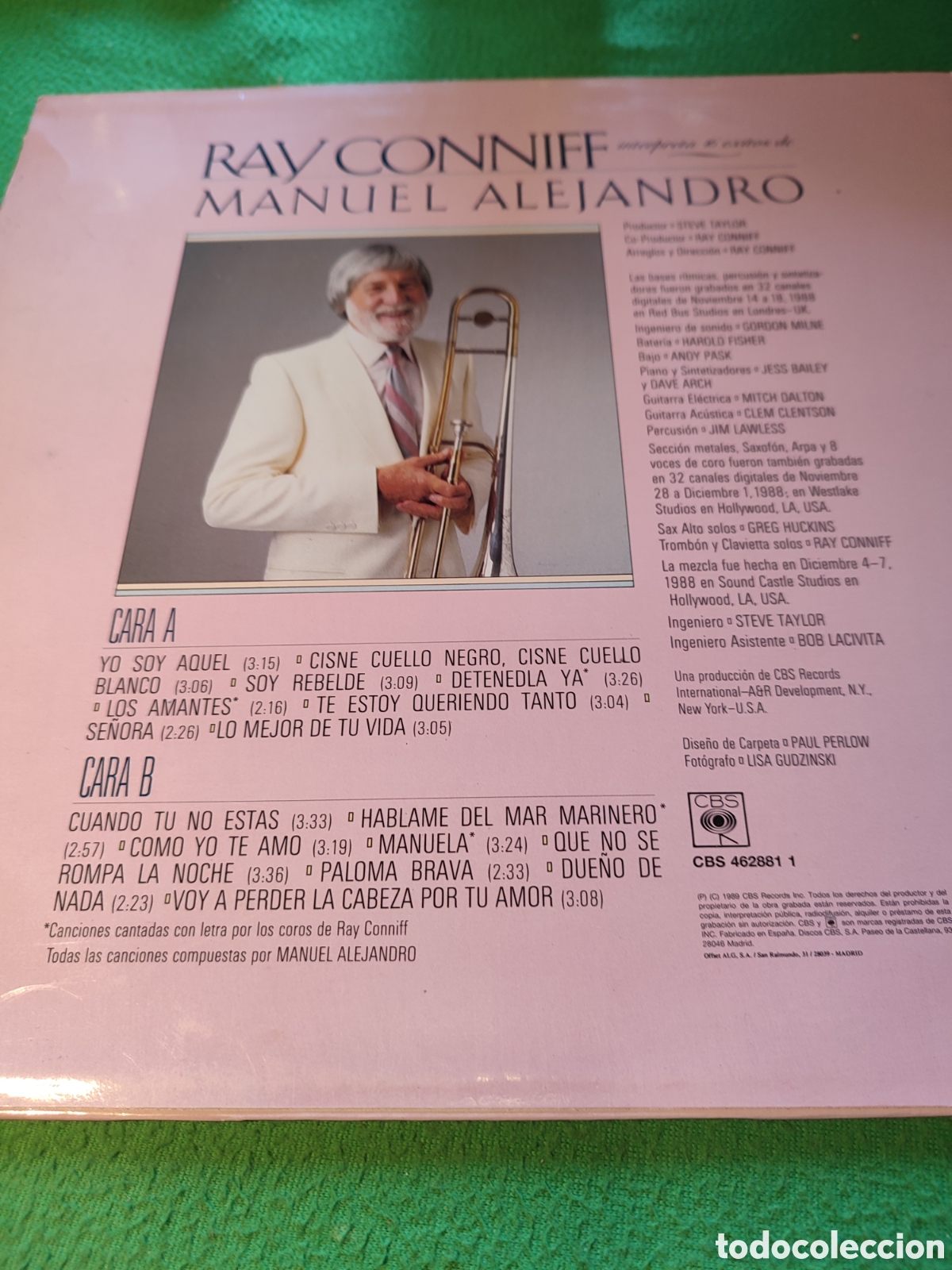 Discos de vinilo: Ray Conniff - interpreta &eacute;xitos de Manuel Alejandro - Foto 2