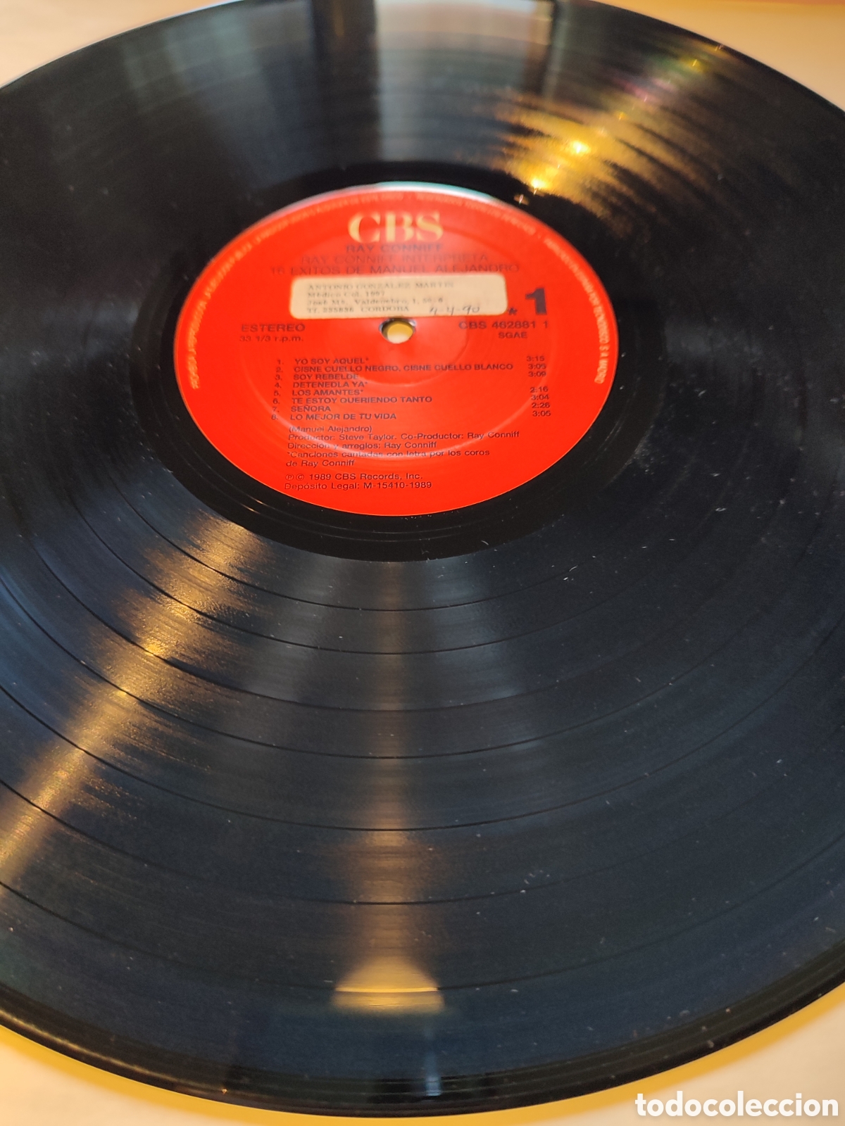 Discos de vinilo: Ray Conniff - interpreta &eacute;xitos de Manuel Alejandro - Foto 3