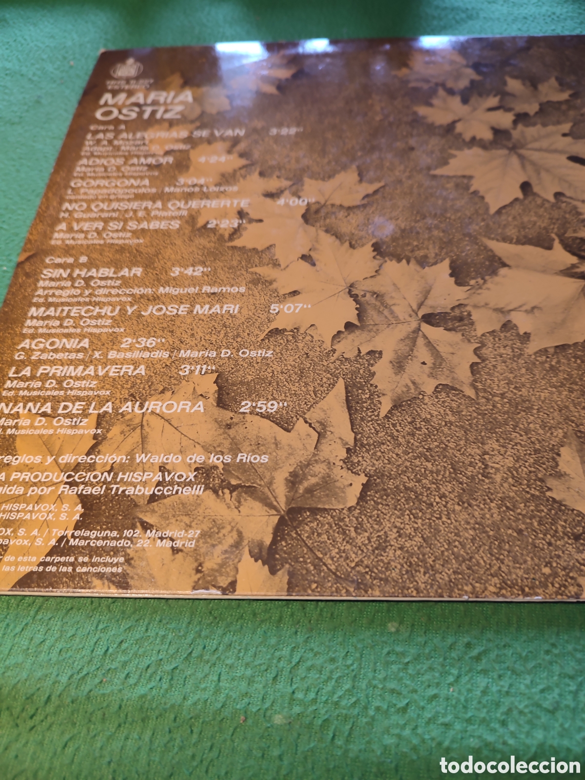 Discos de vinilo: Mar&iacute;a Ostiz - Same Lp - Foto 4