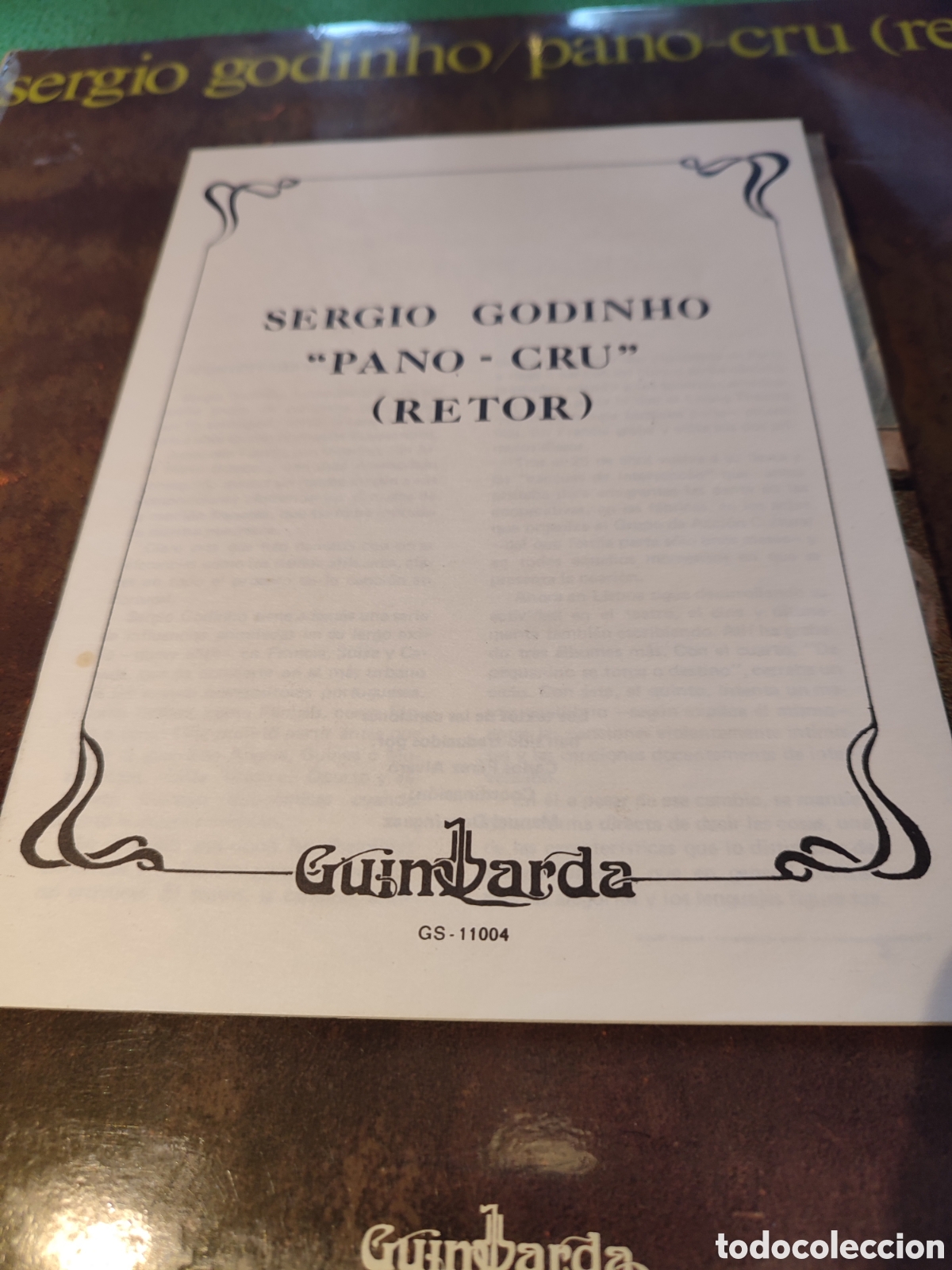 Discos de vinilo: Sergio Godinho - Pano-Cru - Foto 2