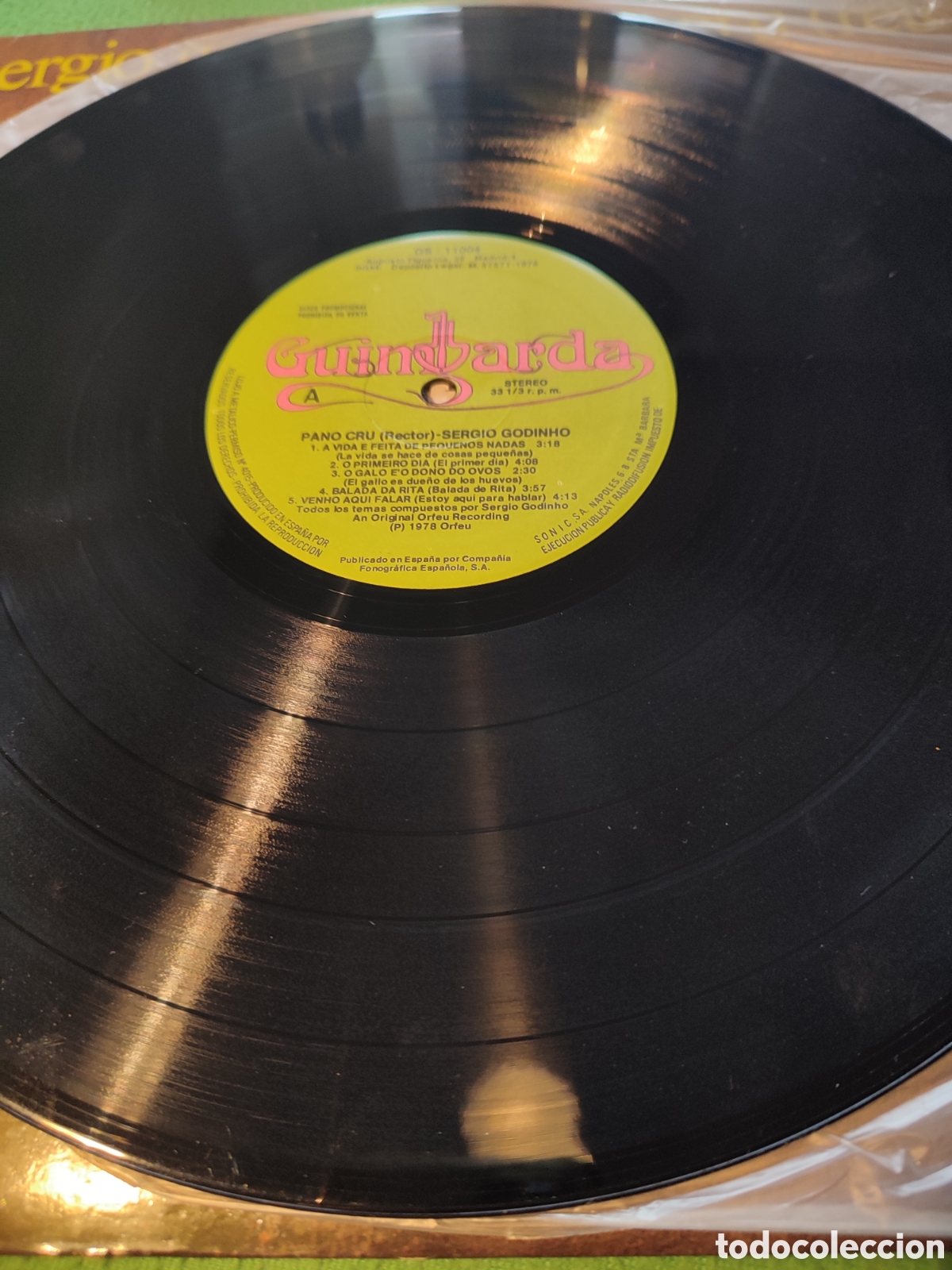 Discos de vinilo: Sergio Godinho - Pano-Cru - Foto 3