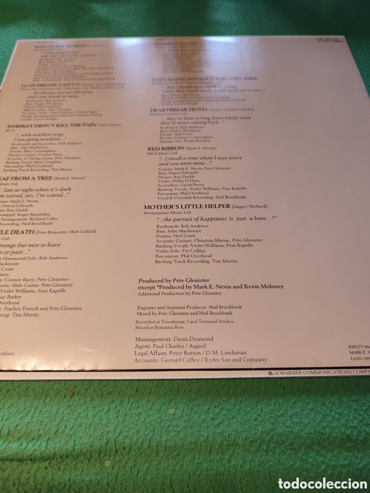 Discos de vinilo: Mary Coughlan - Uncertain pleasures - Foto 2